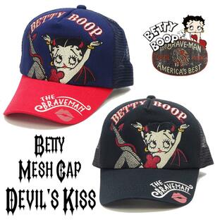 ベティ・ブープ サイドメッシュキャップ ブレイブマン × ベティちゃん 帽子 デビルベティ 悪魔のキッス BBB-2362 新品の画像
