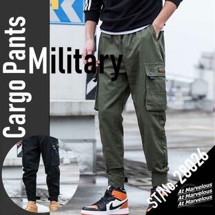 ジョガー カーゴパンツ メンズ ワーク ミリタリー 大きいサイズ ストリートファッション ブランド ボトムス ズボンの画像