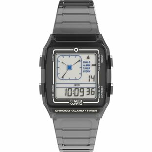 [TIMEX] タイメックス QLCAトランスパレント QLCATransparent ブラック 文字盤 レジン アクリル クォーツ フィリピン 時計 腕時計 ブランド TW2W45000 クリアの画像