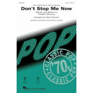 [楽譜] 《輸入合唱楽譜》クイーン／ドント・ストップ・ミー・ナウ(SSA: 女声三部合唱)【10,000円以上送料無料】(Queen - Don't Stop Me Now (SSA)《輸入楽譜》の画像