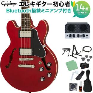 Epiphone ES-339 cherry 初心者14点セット 〔Bluetooth搭載ミニアンプ付き〕 セミアコ ES339の画像