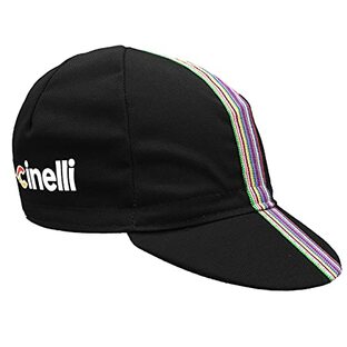 チネリ(cinelli) 自転車 ロードバイク サイクル ウェア 帽子 キャップ CINELLI CIAO BLACK CAP CIAOBKCAP ブラック ONE SIZEの画像