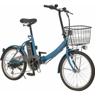 イードリップ(E-Drip) 自転車 電動アシスト折りたたみ自転車20インチ EDR-FB01 ブルーグレーの画像