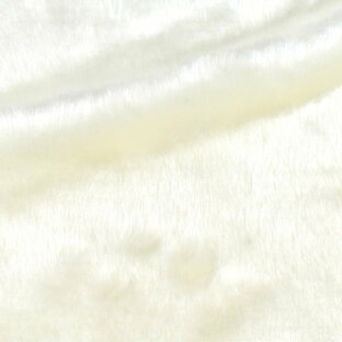 生地 フェイクファー短毛 ブライトファーショート 1.白 k4の画像