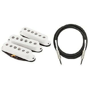 Fender Custom Shop Fat '50s Stratocaster Pickups - White Bundle with Instrument Cable 並行輸入品の画像
