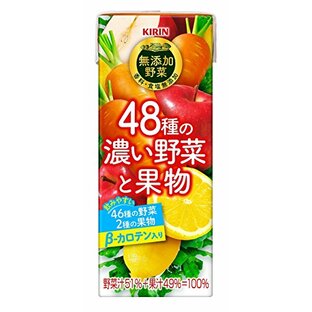 小岩井 キリン 無添加野菜 48種の濃い野菜と果物 200ml×24本の画像