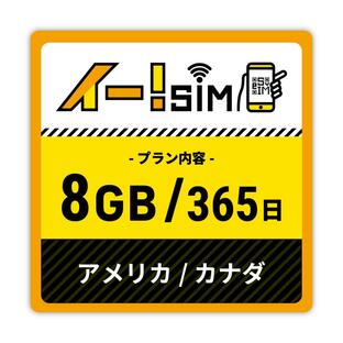 eSIM イー!SIM アメリカ/カナダ 365日：8GBの画像