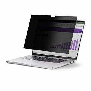 StarTech.com 覗き見防止プライバシーフィルター／16インチMacBook Pro 2021/2023対応／351x229mm／視野角60度／光沢&非光沢 両面使用／ブルーライトカット／ノートパソコン PC ディスプレイ 液晶保護フィルム 162MM-PRIVACY-SCREENの画像