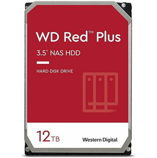 Western Digital ウエスタンデジタル WD Red Plus 内蔵 HDD ハードディスク 12TB CMR 3.5インチ SATA 7200rpm キャッシュ256MB NAS WD120EFBX-ECの画像