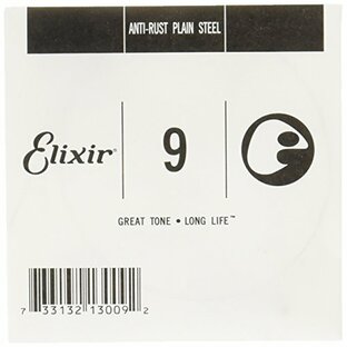 Elixir エリクサー エレキギター/アコースティックギター用 バラ弦 Plain Steel .009 #13009 4本セット 【国内正規品】の画像