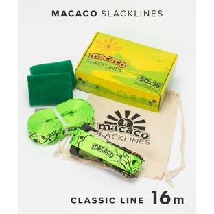 マカコ スラックライン MACACO SLACKLINE 16m×5cm クラシックライン スタンダード ラバーラチェット【初心者〜中級者用】 STANDARD CLASSIC LINEの画像
