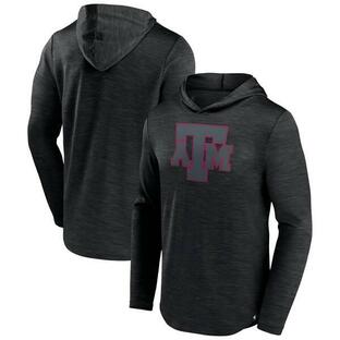 ファナティクス メンズ Tシャツ トップス Men's Fanatics Branded Heather Black Texas A&M Aggies Transitional Hoodie T-Shirtの画像