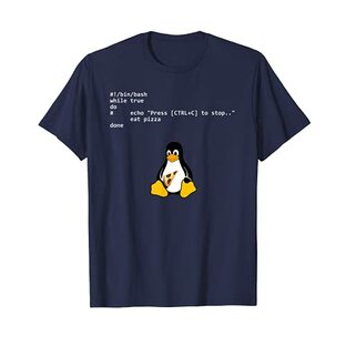 Pizza Tux Bow Linux オタク ペンギン Tシャツ Tシャツの画像