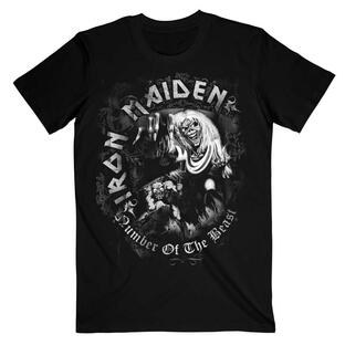 (アイアン・メイデン) Iron Maiden オフィシャル商品 ユニセックス Number Of The Beast Grey Tone Tシャツ 半袖 トップス ROの画像