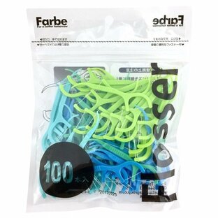 デンタルフロス Farbe Flosser ファルベフロッサー ブルー 1袋(100本入) (メール便6点まで)の画像