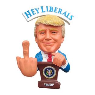 Donald Trump Doll - This Bobblehead Trump Has A Bobbling Middle Finger Instの画像