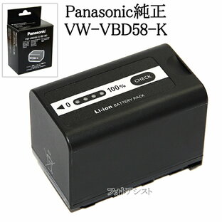 Panasonic パナソニック VW-VBD58 バッテリーパック ビデオカメラ用充電池 国内純正品 あす楽対応の画像