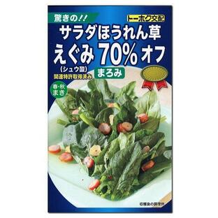 トーホク 驚きのサラダほうれん草 まろみ 種 春と秋まき 家庭菜園 野菜 栽培 プランター栽培 ほうれんそう たね ホウレンソウのタネの画像