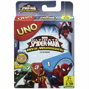 マテル ウノ アルティメットスパイダーマン ウェブウォーリアー カードゲーム UNO Ultimate Spider-Man Web-Warriors Game 並行輸入品 【 UNO キャラクター グッズ プレゼント お子様 お祝い 誕生日 男の子 サプライズ マーベル 】【メール便送料無料】の画像
