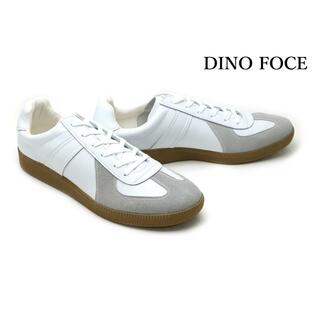 ディノフォース メンズ スニーカー ジャーマン アーミー トレーナー ホワイト DINO FOCE 2207a whの画像