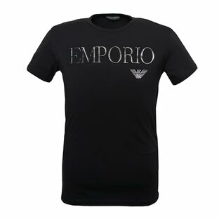 [エンポリオアルマーニ] カジュアル S/S Crew T-shirt メンズ 98.ブラックの画像
