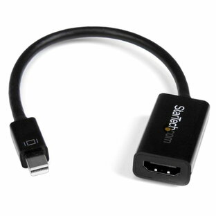 ミニディスプレイポート mini DP（オス） - HDMI（メス） 4Kディスプレイ対応 Mini DisplayPort 1.2 －HDMI アクティブ変換アダプタ Ultrabook（ウルトラブック） ノートパソコン対応 スターテック StarTech.com 3年保証の画像