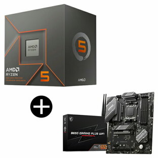 AMD Ryzen 5 8500G BOX With Wraith Stealth Cooler CPU + MSI B650 GAMING PLUS WIFI マザーボード セットの画像