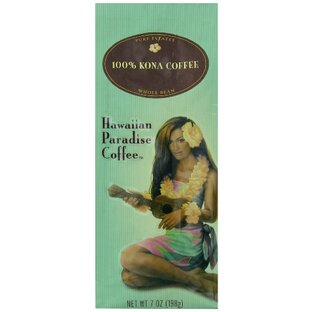 ハワイアンパラダイスコーヒー コナ100% (ノンフレバー) 豆 198gの画像