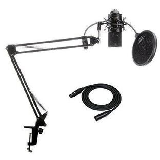 MXL 770 Microphone Bundle with Knox Boom Arm, Pop Filter and XLR Cable (4 Items)の画像