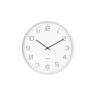 KARLSSONカールソン 掛け時計/ウォールクロック Lofty 直径40cm ホワイト【掛け時計 北欧 オランダ カールソン KARLSSON おしゃれ モノトーン モノクロ シンプル インテリア リビング雑貨 デザイン時計 デザイナーズ】の画像