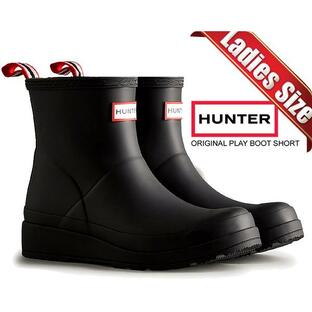 ハンター オリジナル プレイブーツ ショート HUNTER ORIGINAL PLAY BOOT SHORT BLACK wfs2020rma-blk ブラック レディース レインブーツ 雨靴 長靴の画像