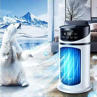 Portable Air Conditioner Mini Personal Evaporative Air Cooler Small Desktop Cooling Fan With Usb Multi-function Timing Desktop Humidification Elの画像