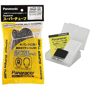 [セット]パナレーサー(Panaracer) 日本製 スーパーチューブ [W/O 700x28~32C] 仏式ロングバルブ(48mm)0TW728-32LF-SP & パンク修理 イージーパッチキット RK-EASYの画像