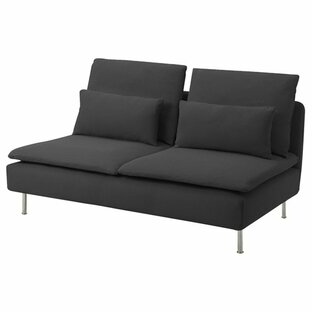 [IKEA/イケア/通販]SODERHAMN ソーデルハムン カバー（カバーのみ、本体は付属しません） 3人掛けコンパクトソファセクション用, フリードトゥナ ダークグレー[D](c)(00543035)の画像