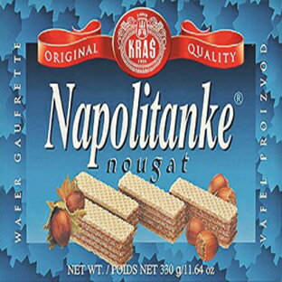 Kras Napolitanke Nougat (ヌガーウエハース)、11.64オンスパッケージ (12個パック) Kras Napolitanke Nougat (Nougat Wafers), 11.64-Ounce Packages (Pack of 12)の画像