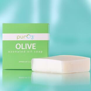 【メール便可】【日本未発売】 PurO3 Ozonated Olive Oil Soap オゾン/オリーブソープ（オリーブオイルソープ） 93gの画像