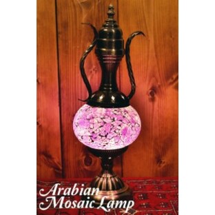 【送料無料】 モザイクガラスのアラビアンランプ 床置 / アラビア風ランプ モザイクランプ インテリア トルコランプ 卓上ランプ アジアの画像