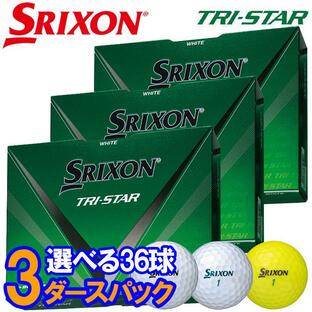 【3ダースセット】スリクソン ゴルフ トライスター ゴルフボール 3ダース(36球入り) 2024モデルの画像