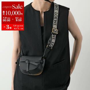 LOEWE ロエベ ショルダーバッグ GATE DUAL MINI A650N46X13 ゲート デュアルバッグ ミニ クロスボディ レザー ジャガード 1100/BLACKの画像