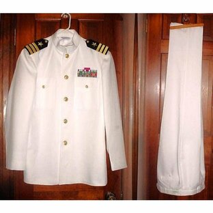 米軍（アメリカ軍）海軍将校ホワイト制服 新品実物の画像