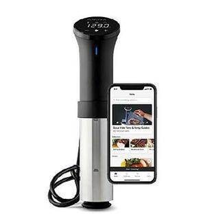 Anova Culinary AN500-US00 Sous Vide Precision Cooker (WiFi), 1000 Watts | Anova App Included, Black and Silverの画像