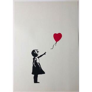 Banksy バンクシー GIRL WITH RED BALLOON WCP リプロダクション シルクスクリーン プリント 現代アートの画像