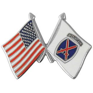 10th Mountain Division Flag Lapel Pinの画像