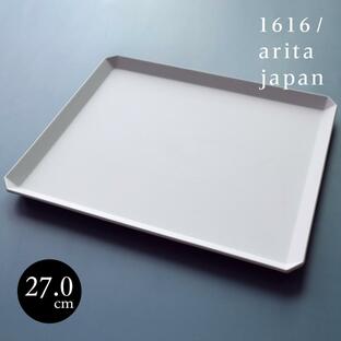 1616 arita japan スクエアプレート 270 グレー 大皿 おしゃれ TY standardの画像