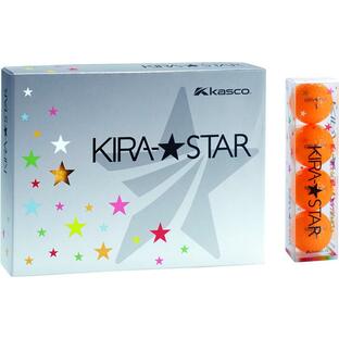 キャスコ(Kasco) ゴルフボール KIRA STAR2 キラスター2N オレンジの画像