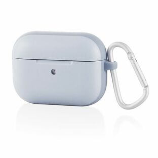 ELECOM AVA-AP2TSBU [AirPods Proケース TOUGH SLIM 耐衝撃 TPU PET カラビナ付き 背面RESETボタン ブルー]の画像