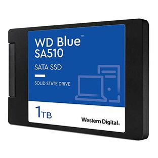 ウエスタンデジタル(Western Digital) WD Blue SATA SSD 内蔵 1TB 2.5インチ (読取り最大 560MB/s 書込み最大 520MB/s) PC メーカー保証5年 WDS100T3B0A-EC SA510 【国内正規取扱代理店】の画像