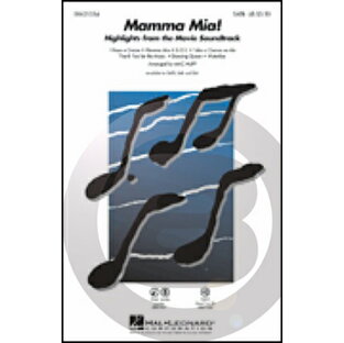 [楽譜] 《輸入合唱楽譜》「マンマ・ミーア」ハイライト(同名映画より7曲)(SATB: 混声四部合唱)【10,000円以上送料無料】(Mamma Mia! Highlights from the Movie Soundtrack (SATB)《輸入楽譜》の画像