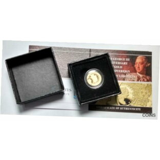 【極美品/品質保証書付】 アンティークコイン コイン 金貨 銀貨 [送料無料] 2020 Gold 1/4 Sovereign King George III Quarter Sovereign Coin with Box and COAの画像