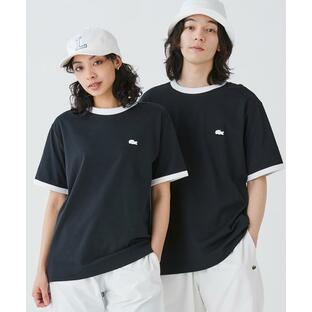 tシャツ 「オンライン限定」LACOSTE ワンポイントロゴ リンガーTシャツ メンズ レディースの画像